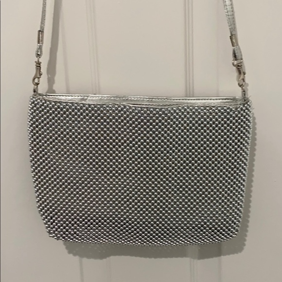 Silver vintage crossbody used for weddings beaded - Picture 1 of 7
